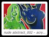 nude abstract_002 - acrylic on hardboard - 48 inches x 48 inches
